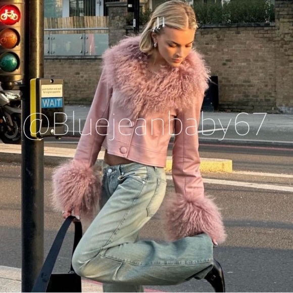 🚫 SOLD 🚫 Free People x Charlotte Simone Cropped Penny Faux Leather Jacket 💞 - Picture 5 of 16